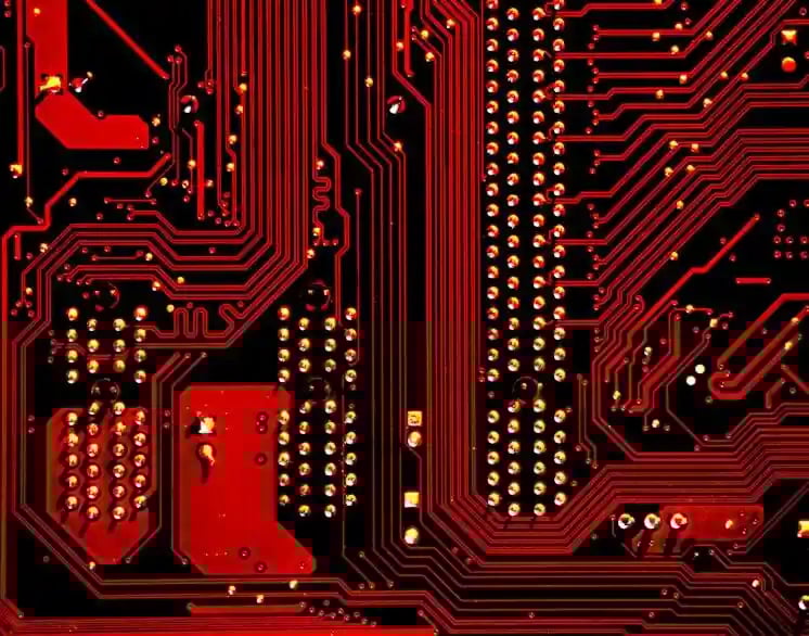 Close-up of a circuit board, representing automation Close-up of a circuit board, representing automation